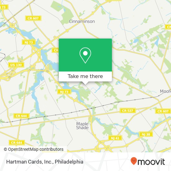 Mapa de Hartman Cards, Inc.