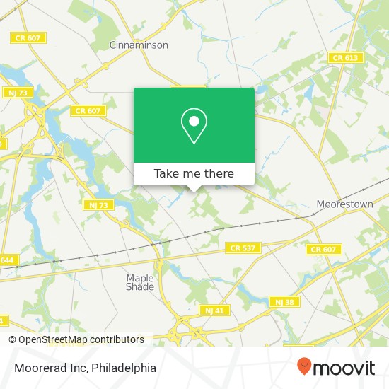 Moorerad Inc map