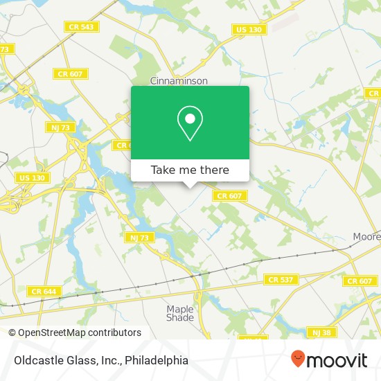 Mapa de Oldcastle Glass, Inc.
