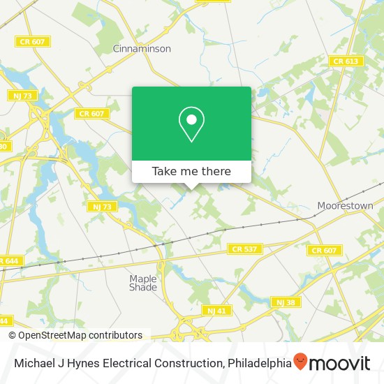 Michael J Hynes Electrical Construction map