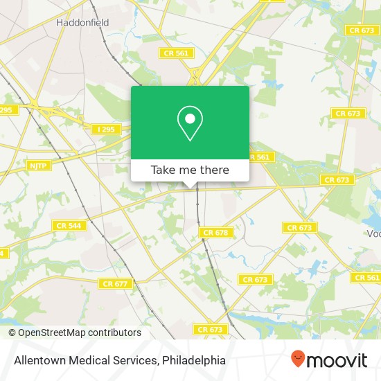 Allentown Medical Services map