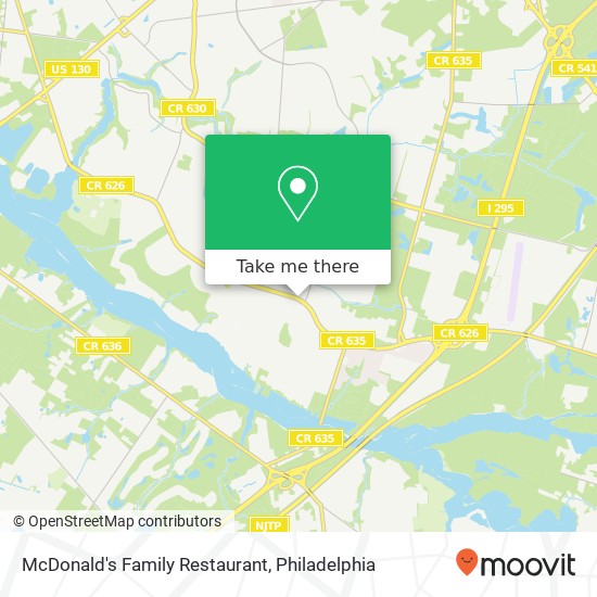 McDonald's Family Restaurant map