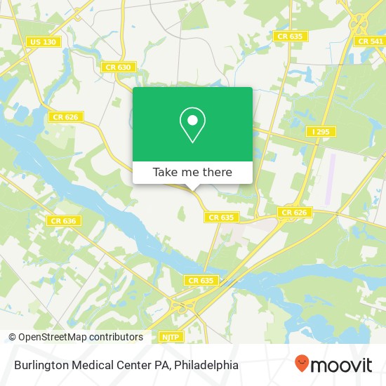 Burlington Medical Center PA map