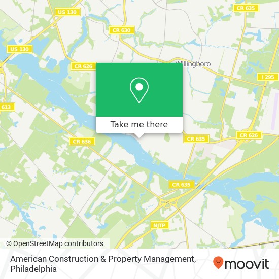 American Construction & Property Management map