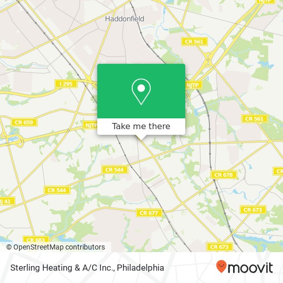 Mapa de Sterling Heating & A/C Inc.