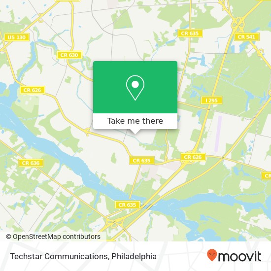 Techstar Communications map