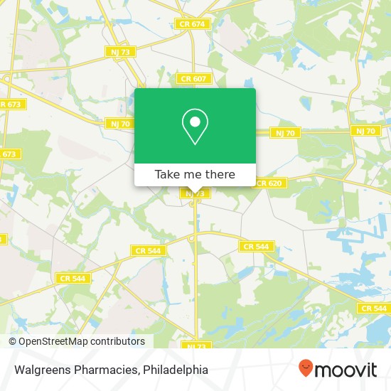 Mapa de Walgreens Pharmacies