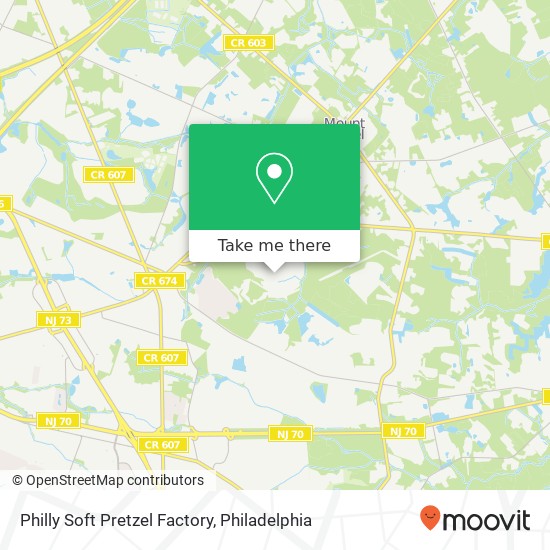 Mapa de Philly Soft Pretzel Factory