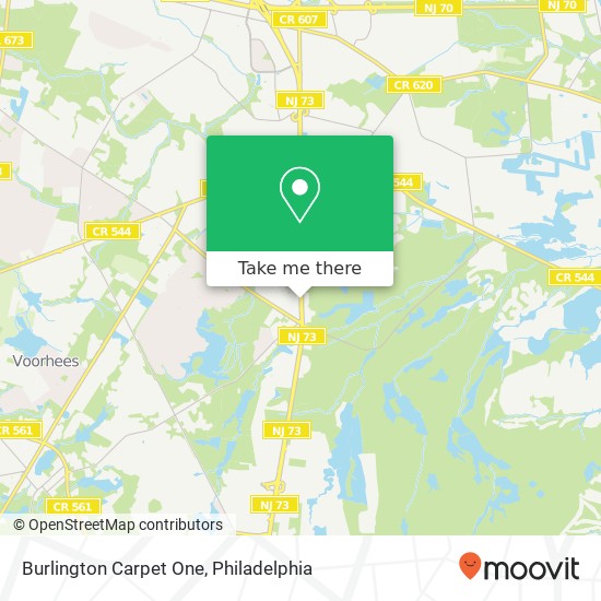 Mapa de Burlington Carpet One