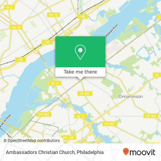 Ambassadors Christian Church map