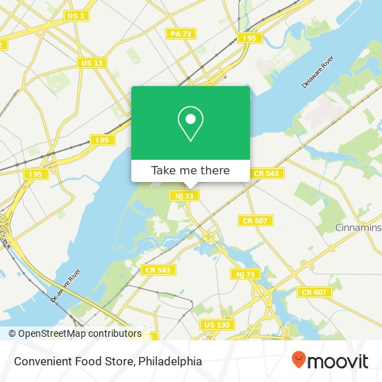 Convenient Food Store map