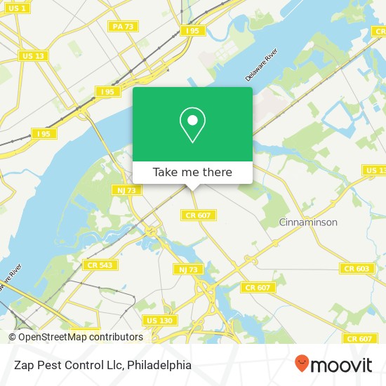 Mapa de Zap Pest Control Llc