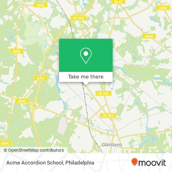 Acme Accordion School map