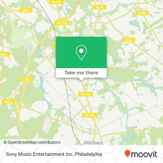 Mapa de Sony Music Entertainment Inc