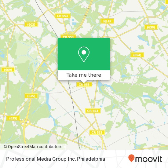 Professional Media Group Inc map