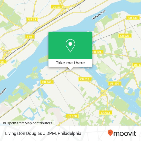 Livingston Douglas J DPM map