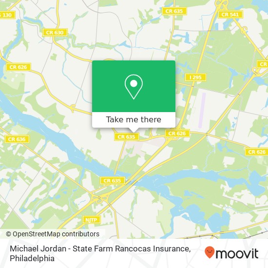 Michael Jordan - State Farm Rancocas Insurance map