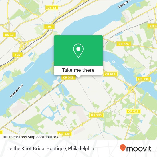 Tie the Knot Bridal Boutique map