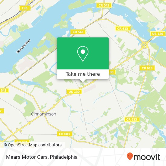 Mears Motor Cars map