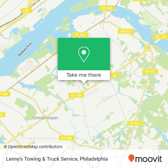 Lenny's Towing & Truck Service map