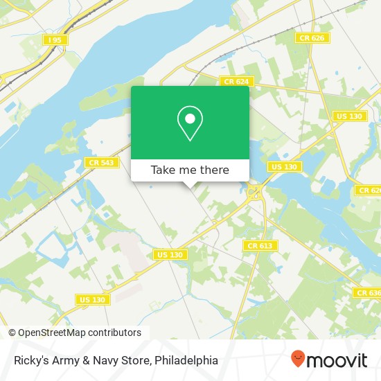 Mapa de Ricky's Army & Navy Store