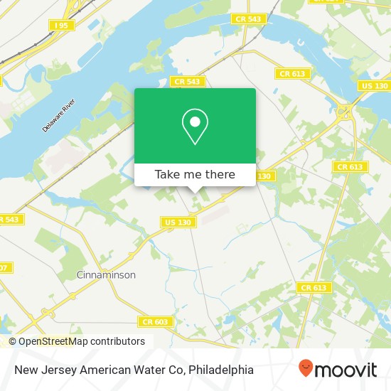 New Jersey American Water Co map