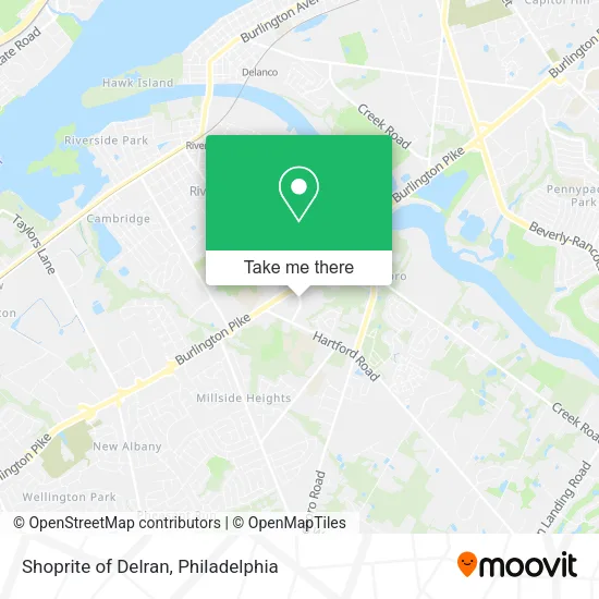 Shoprite of Delran map