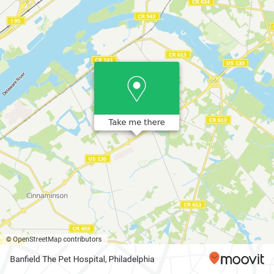 Banfield The Pet Hospital map