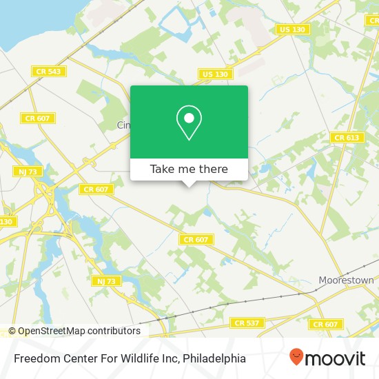 Freedom Center For Wildlife Inc map