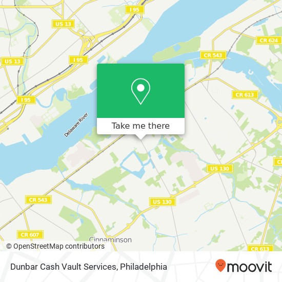 Mapa de Dunbar Cash Vault Services