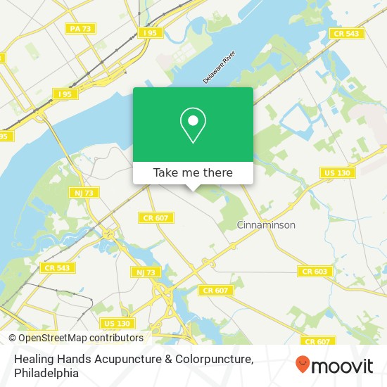 Healing Hands Acupuncture & Colorpuncture map