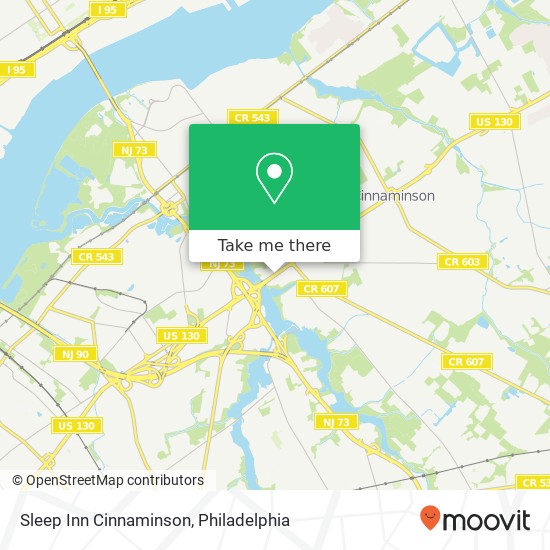 Mapa de Sleep Inn Cinnaminson