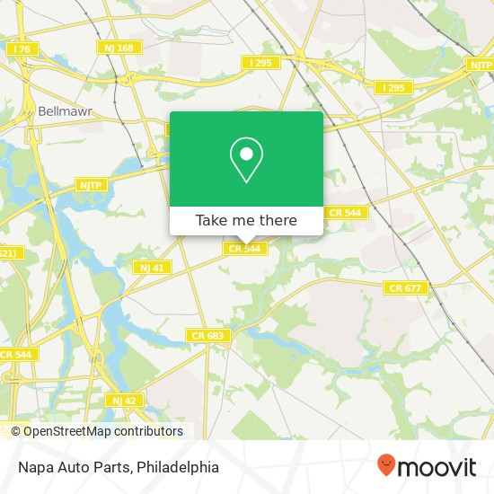 Mapa de Napa Auto Parts