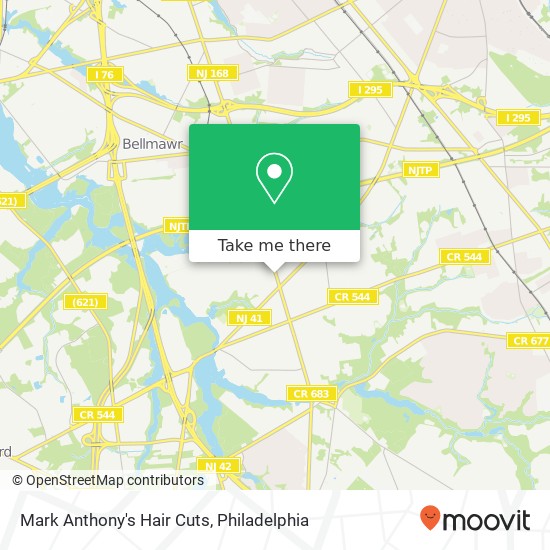 Mark Anthony's Hair Cuts map