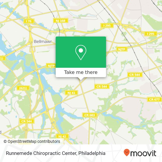 Runnemede Chiropractic Center map