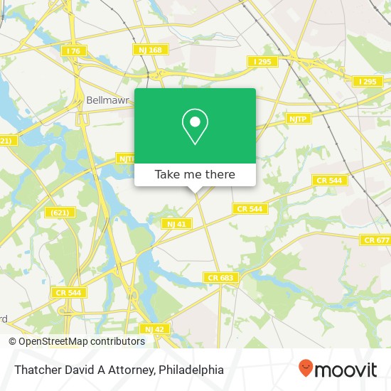 Thatcher David A Attorney map