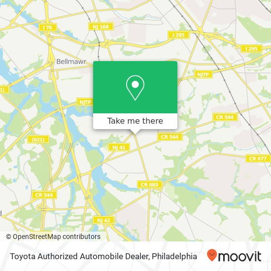 Toyota Authorized Automobile Dealer map