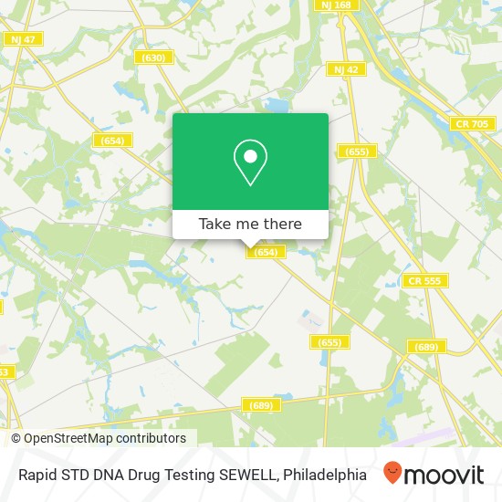 Rapid STD DNA Drug Testing SEWELL map