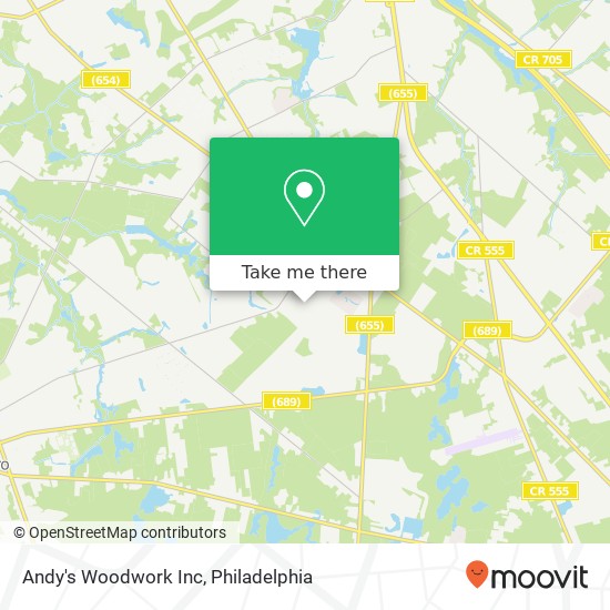 Mapa de Andy's Woodwork Inc