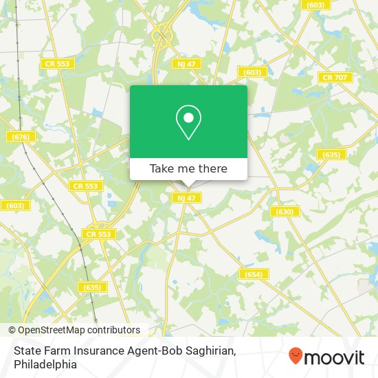 State Farm Insurance Agent-Bob Saghirian map