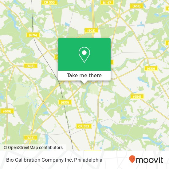 Mapa de Bio Calibration Company Inc