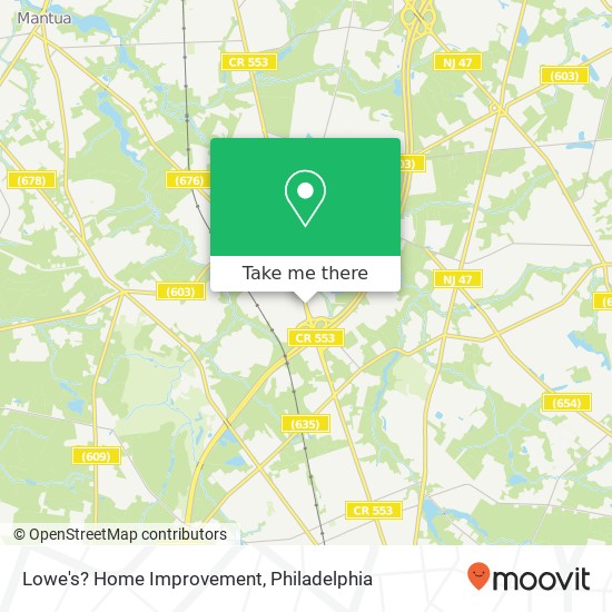 Mapa de Lowe's? Home Improvement