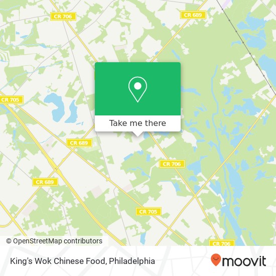 King's Wok Chinese Food map