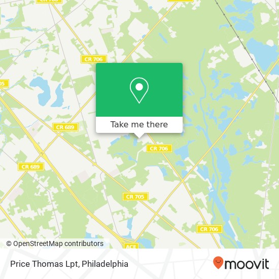 Mapa de Price Thomas Lpt