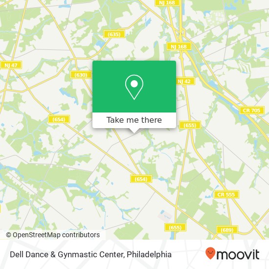 Dell Dance & Gynmastic Center map