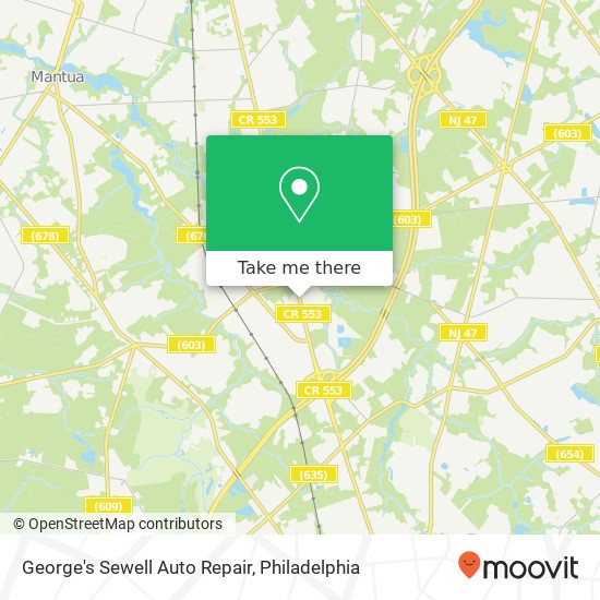 George's Sewell Auto Repair map