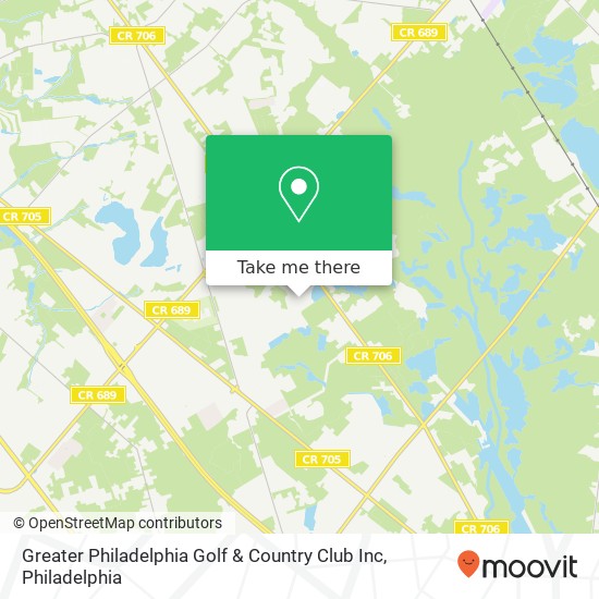 Greater Philadelphia Golf & Country Club Inc map