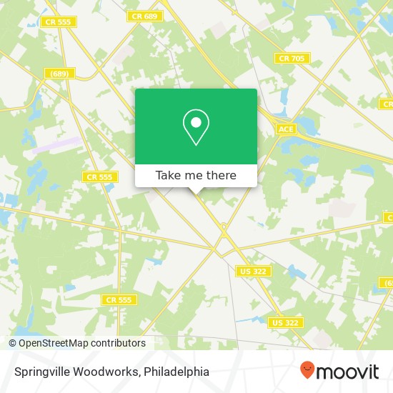 Mapa de Springville Woodworks