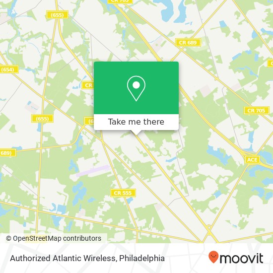 Mapa de Authorized Atlantic Wireless