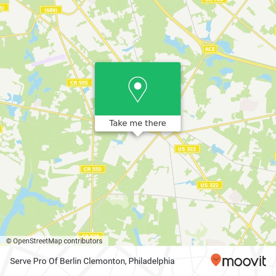 Serve Pro Of Berlin Clemonton map